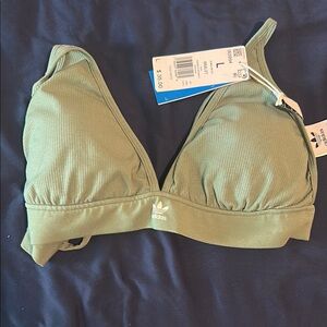 Adidas Olive Green Triangle Bralette